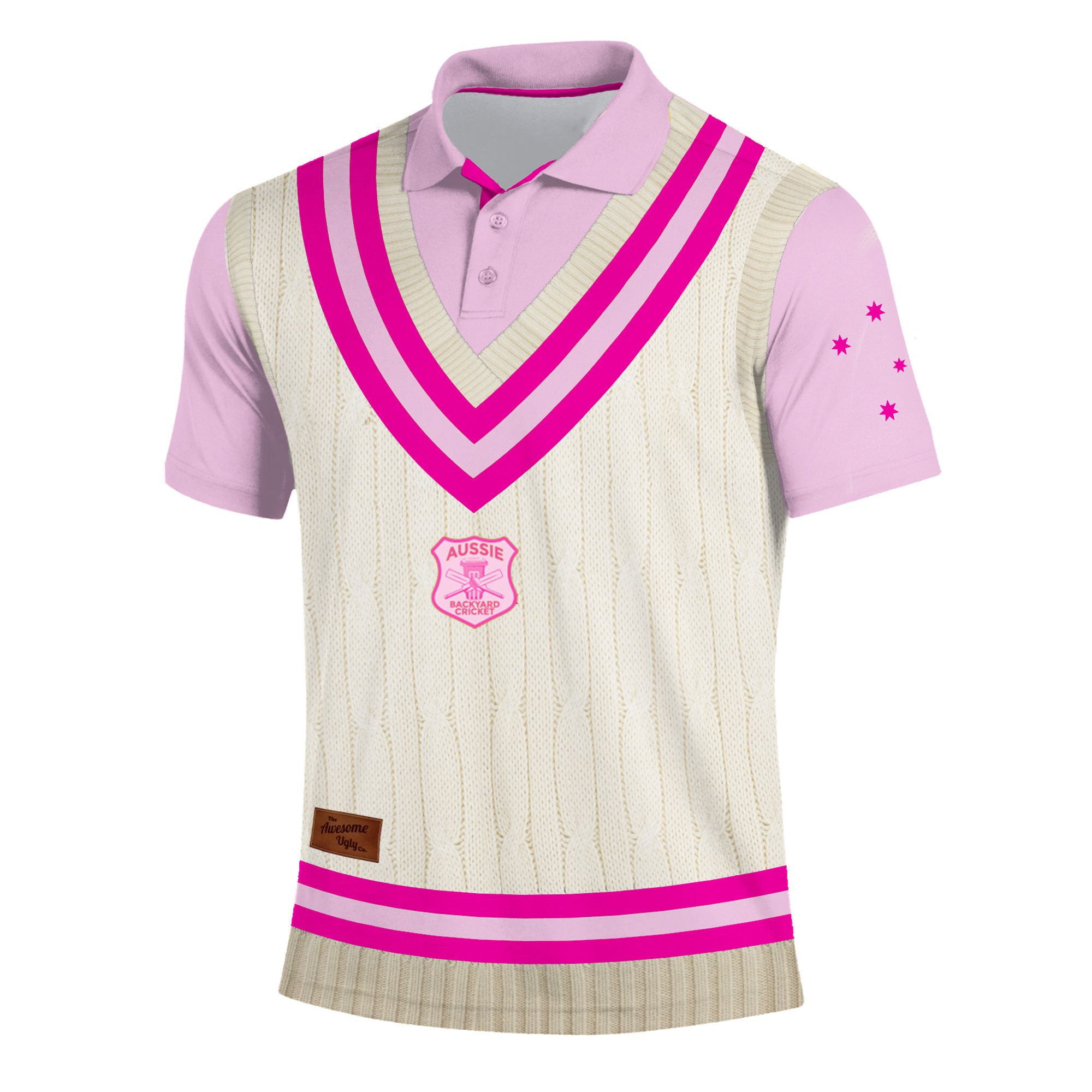 Aussie 'Pink' Backyard Cricket Shirt - Adult