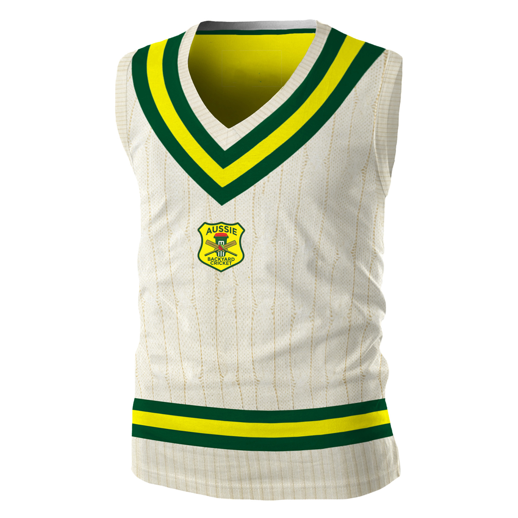 Aussie Backyard Cricket Singlet - Adult