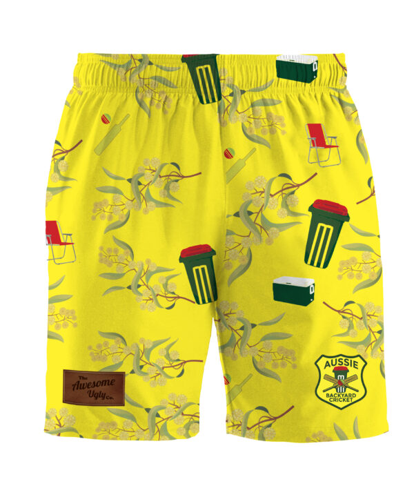 Aussie Backyard Cricket Shorts - Adult