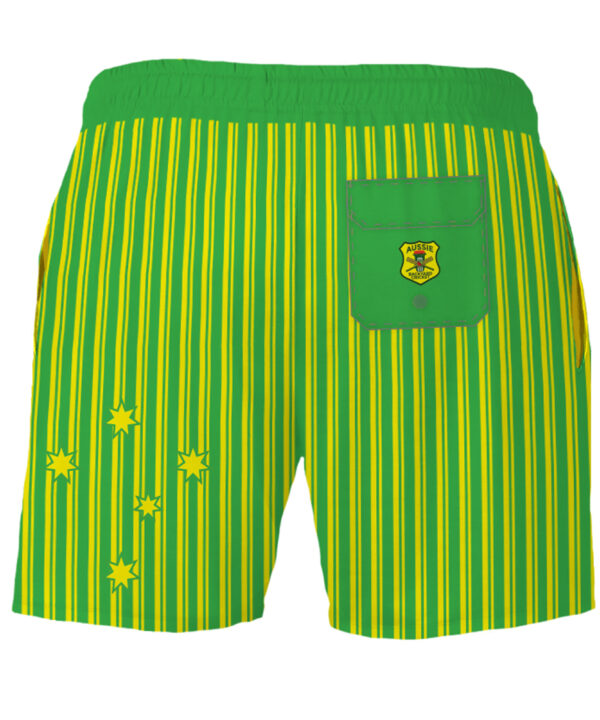 Alternative view of Aussie Backyard Cricket Stripe Shorts - Adult