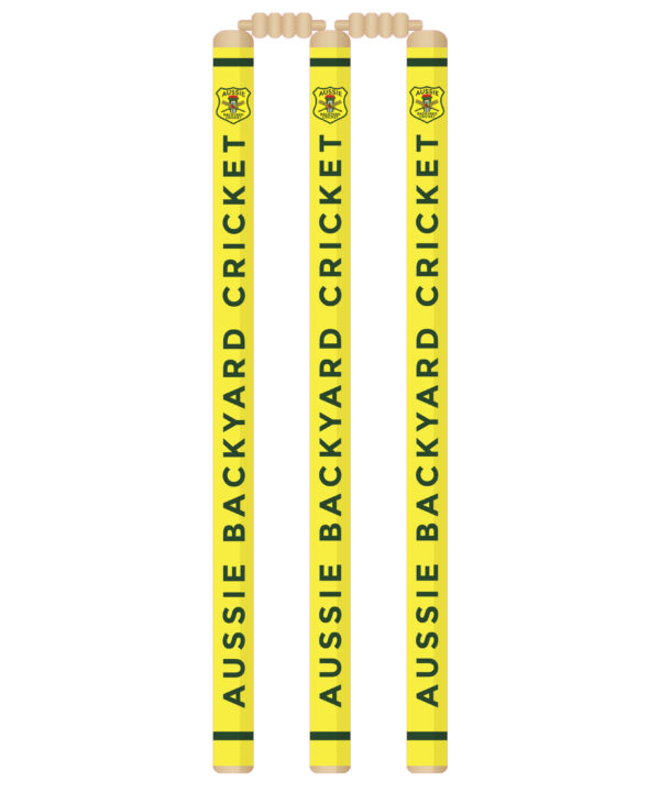 Aussie Backyard Cricket Wheelie Bin Wickets Decal